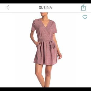 Susina Belted Patterned Dress. NWOT